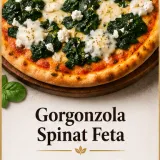Mini Pizza Gorgonzola, Spinat & Feta